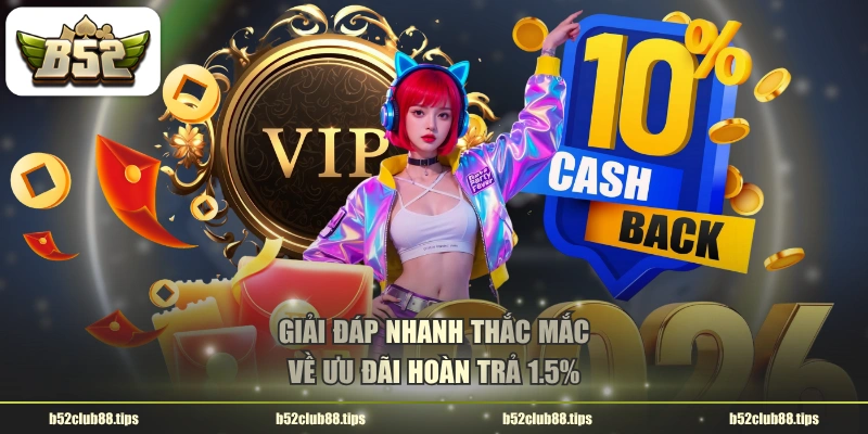Giải đáp nhanh thắc mắc về ưu đãi hoàn trả 1.5%
